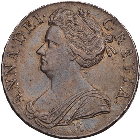 1707 Shilling na Obverse