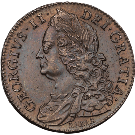 1746 Shilling na Obverse