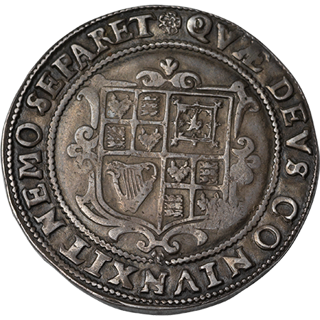 1605 Half Crown VF Reverse