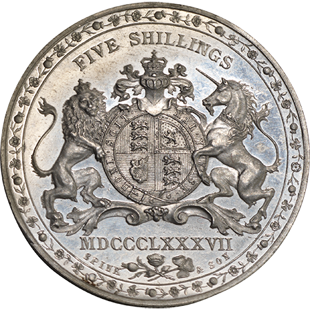 1887 Crown GEF Reverse