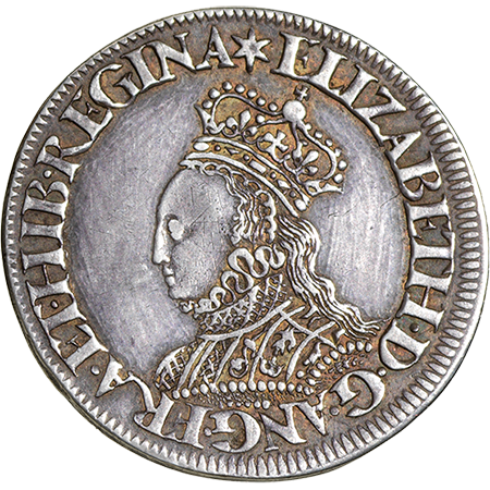 1560 Shilling GVF Obverse