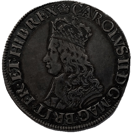 1660 Shilling GVF Obverse