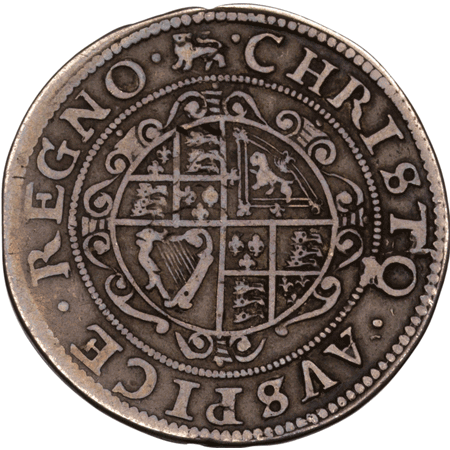 1642 Half Crown na Reverse